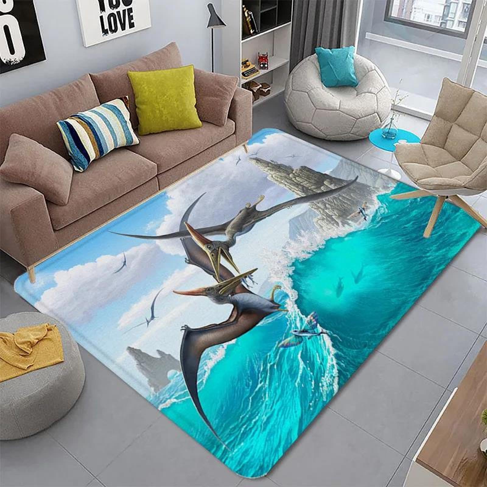 Tapis salon et cuisine motif baleine 3D : créez une ambiance marine chez vous
