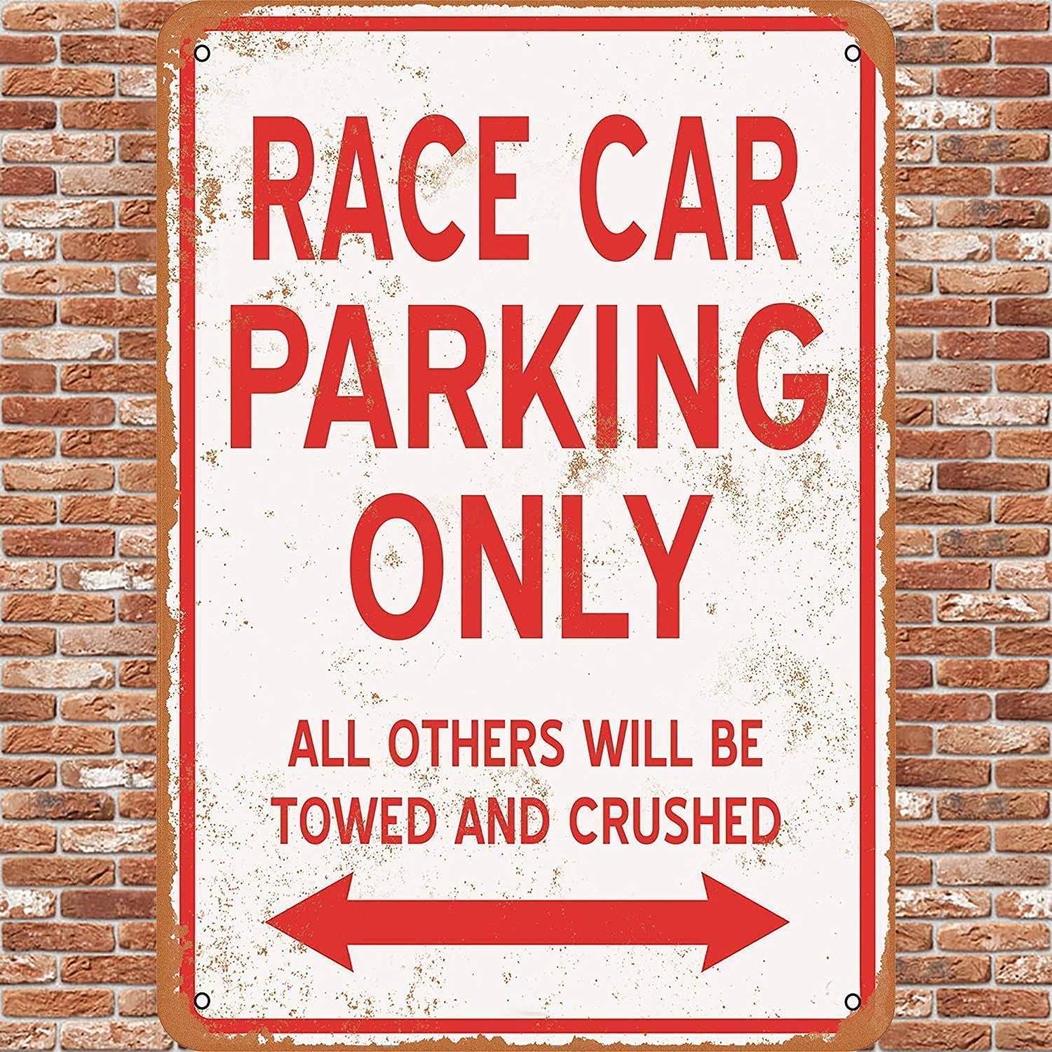 Targa Metallica Vintage 20x30 Cm Con Scritta 'Classic Car Parking Only' Per Garage, Divertente Regalo Per Appassionati Di Auto