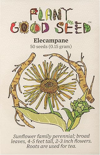 Plant Good Seed Semillas orgánicas de helenio – Paquete de 50, semillas tradicionales para plantar hierbas, flores, suministros de jardinería,