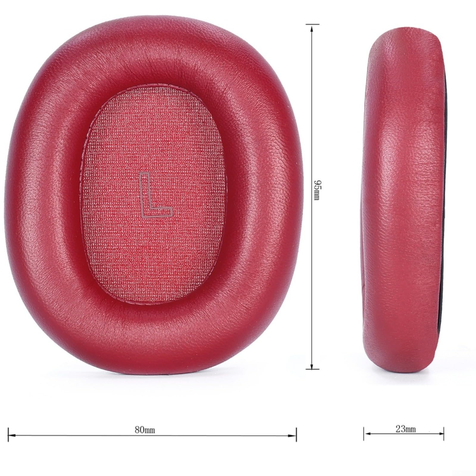 Cuscinetti auricolari di ricambio per cuffie H95 con cancellazione del rumore, in memory foam magnetico, in pelle proteica, traspiranti
