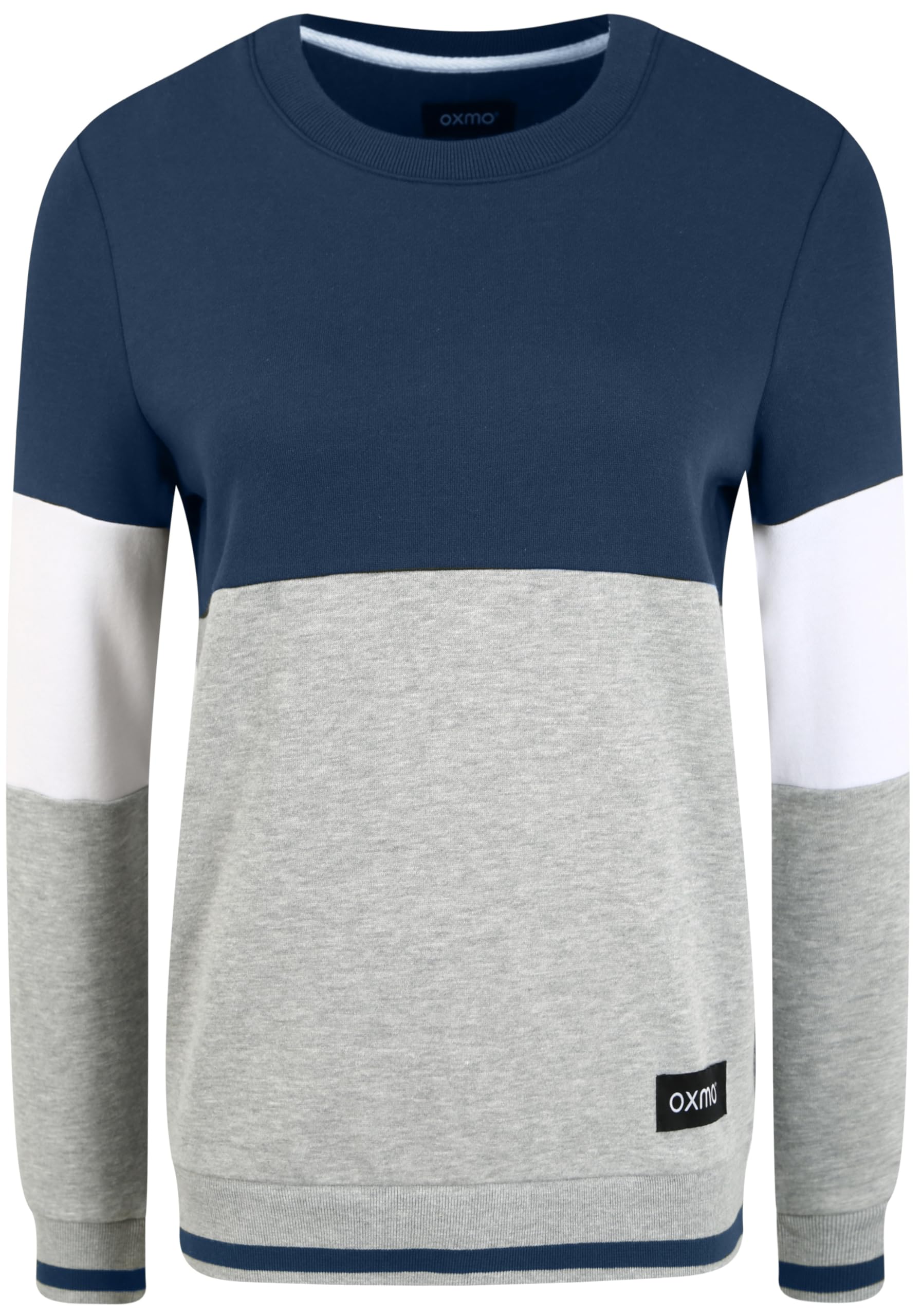 OXMO OXOmaya Damen Sweatshirt Pullover Sweater mit Rundhalsausschnitt