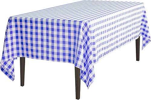 Mantel rectangular de poliéster LinenTablecloth 60x 126 pulgadas color blanco