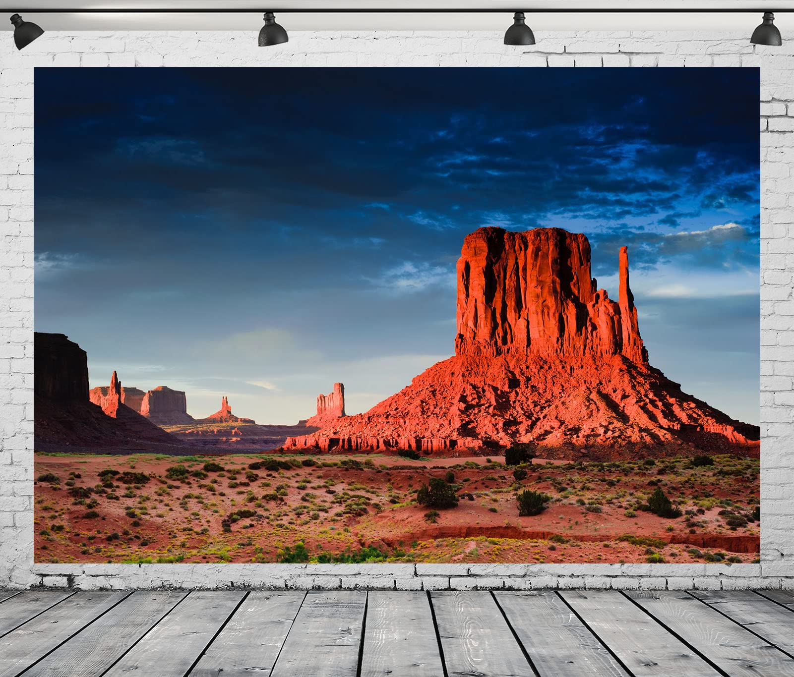 15x8ft Las colinas de Monument Valley telón de Fondo del Desierto de Gobi del Oeste Americano para fotografía Naturaleza Paisaje Foto Viajes al Aire Libre Senderismo Retrato fotomatón