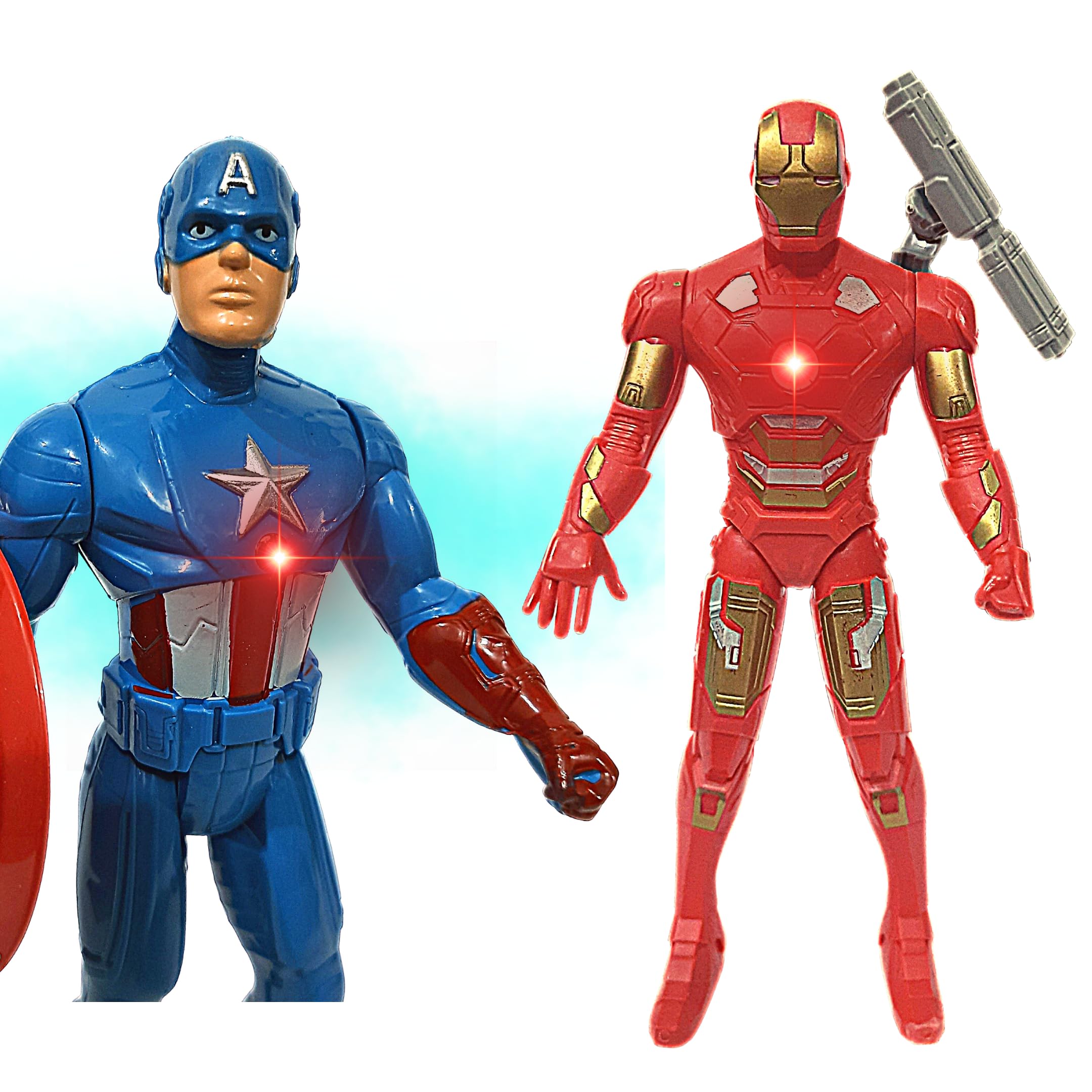 Kart In Box | Iron Man | Action Figures | Iron Man Toys | Captain America | Captain America Toy (Iron Man & Captain America - 2 in 1)