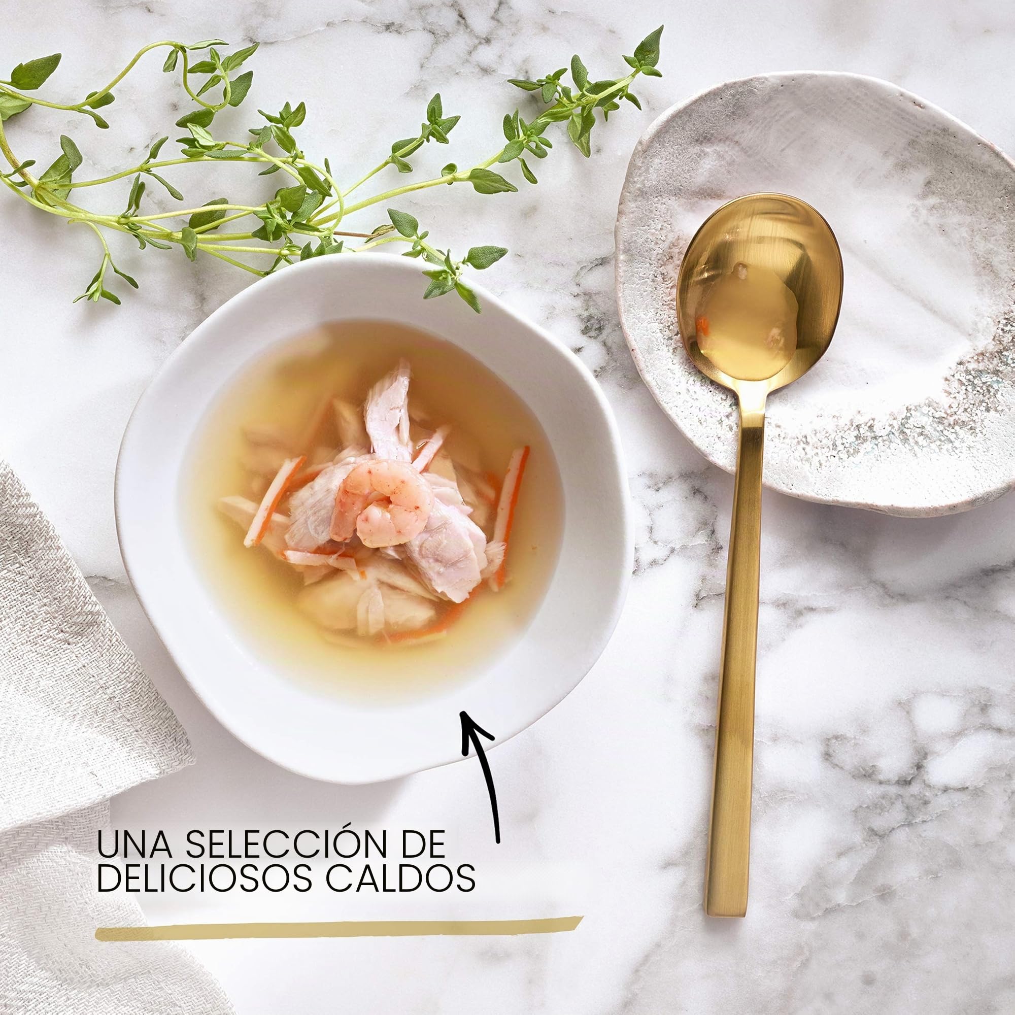 Gourmet Purina Gourmet Crystal Soup para Gatos con atún Natural y gambas, 32 Unidades (32 x 40 g)