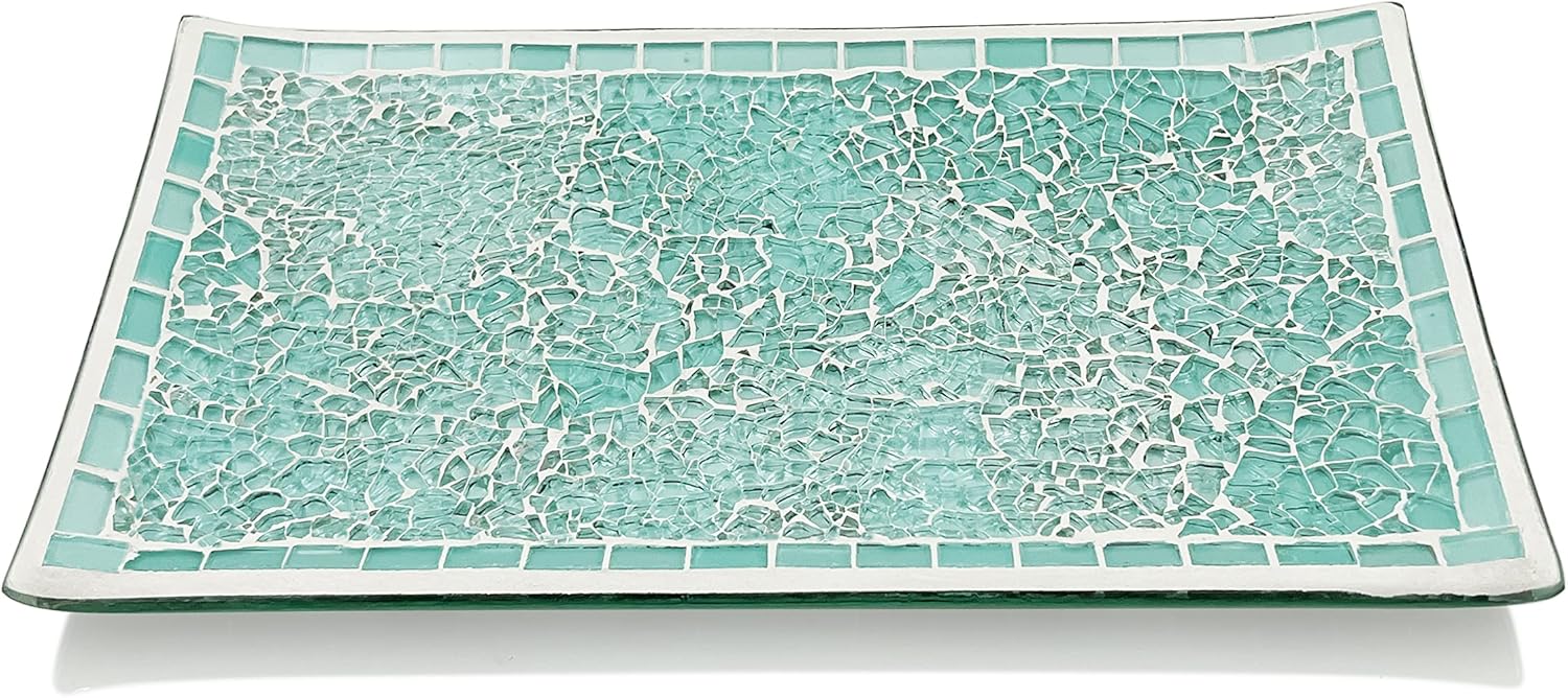 Amazon.com: LushAccents Mosaic Bathroom Tray, Decorative Bathroom Vanity Tray - Perfume Jewelry ...