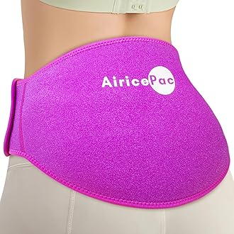 Ice Pack for Back Pain Relief, 2 Pack Reusable Gel Lower Back Wrap, Cold Compress Therapy for Waist Lumbar Injuries, Sciatic Nerve, Herniated or Degenerative Disc, Coccyx, Tailbone Pain Pink