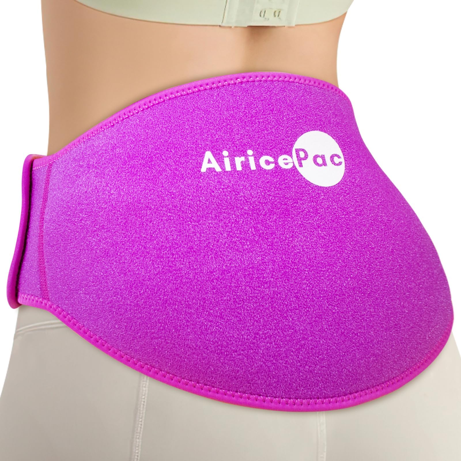 Ice Pack for Back Pain Relief, 2 Pack Reusable Gel Lower Back Wrap, Cold Compress Therapy for Waist Lumbar Injuries, Sciatic Nerve, Herniated or Degenerative Disc, Coccyx, Tailbone Pain Pink
