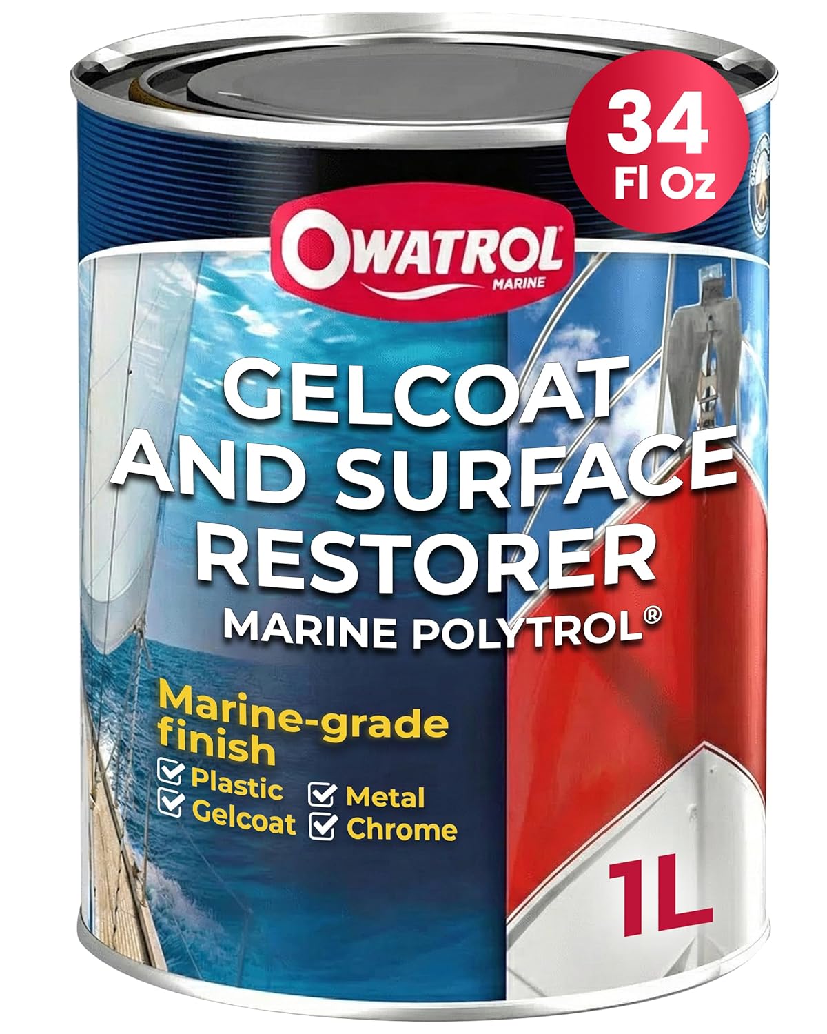 Owatrol Marine Polytrol 34 Oz - Boat Gelcoat Restorer