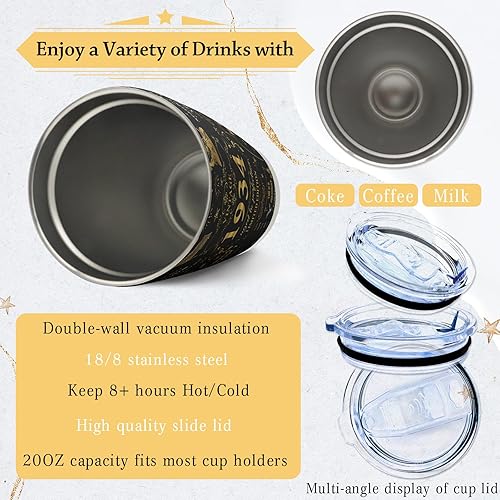 Miniatura 8 de Regalos de cumpleaños número 50 para mujeres y hombres ideas de regalo de cumpleaños 50 onzas regalos de cumpleaños 50 para mujeres regalos de 50