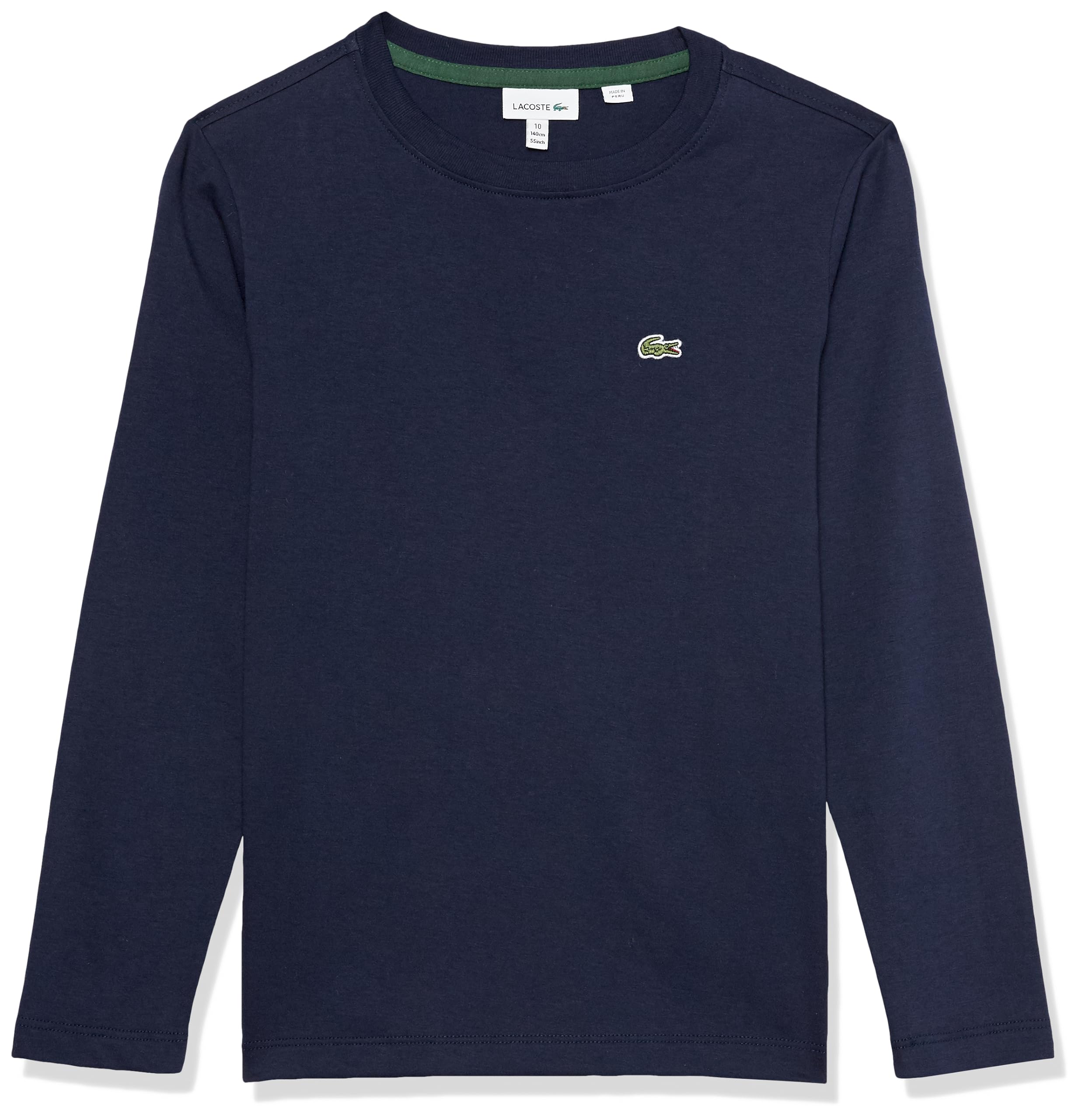 Lacoste Long Sleeve Crew Neck Cotton T-Shirt
