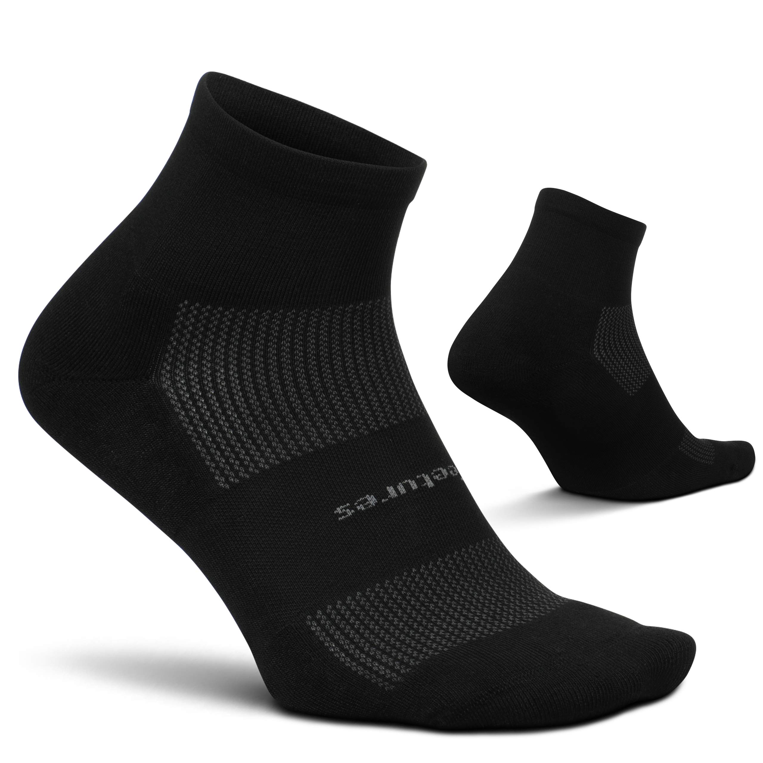 Feetures High Performance Max Cushion Quarter Sock for Women & Men - Moisture-Wicking Athletic Socks - (1 Pair) XL