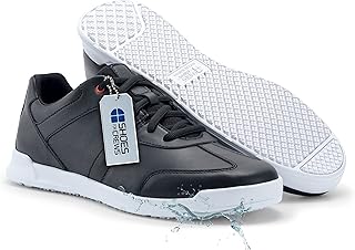 Shoes for Crews Shoes for Crews Sapatos de trabalho Freestyle II Sapatos profissionais confortáveis e robustos, com sola antiderrapante, pele macia, resistente à água para homens