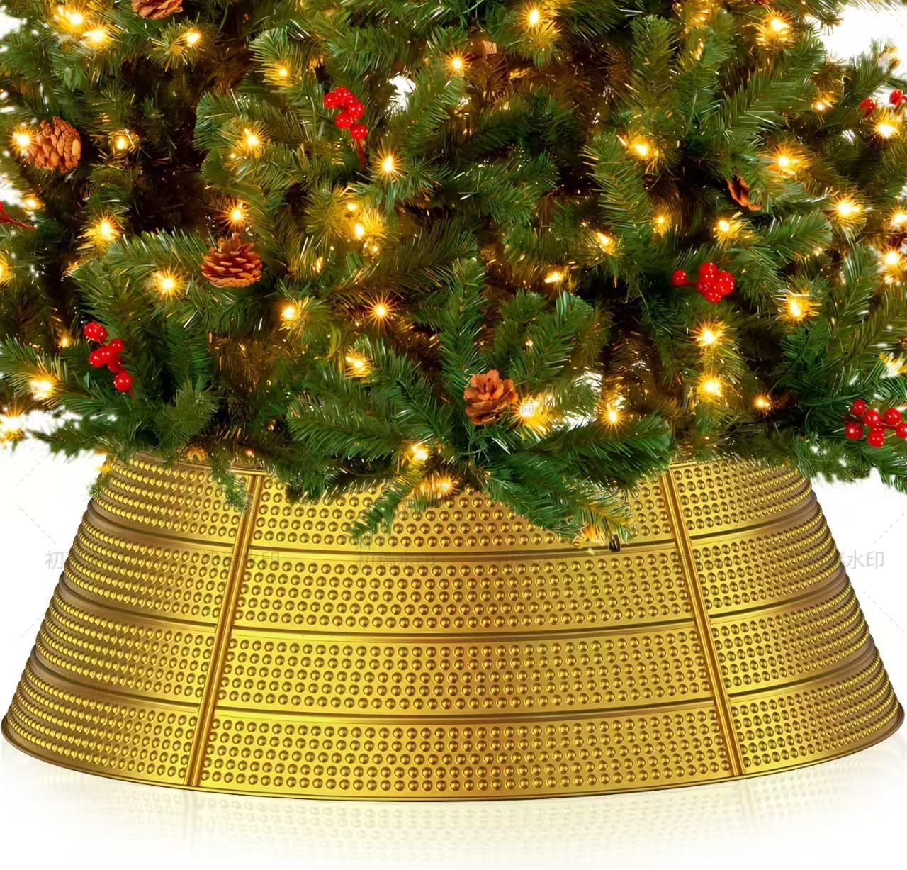Christmas Tree Collar for Christmas Decorations Gold