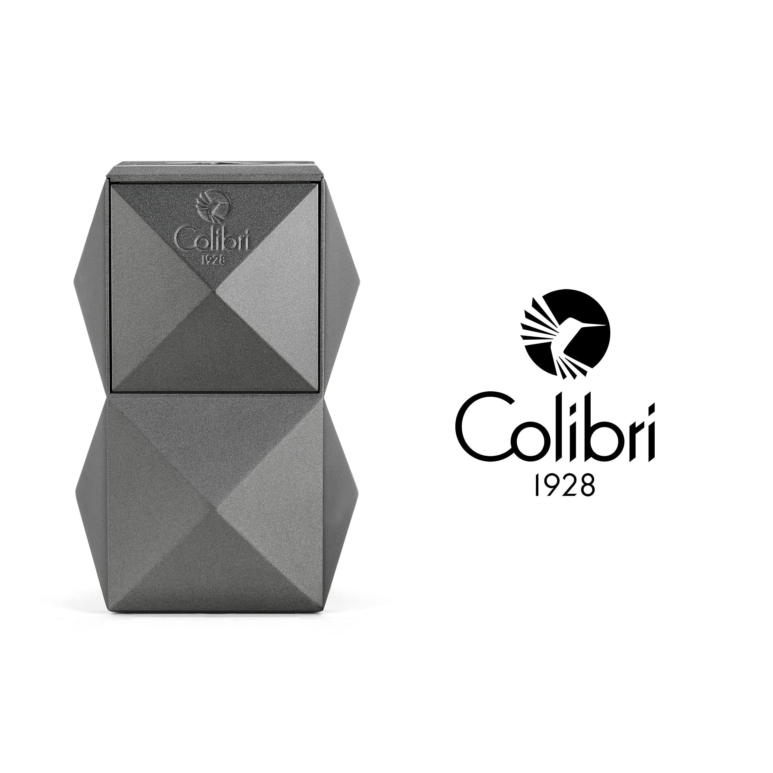 Mechero-Encendedor Colibri-Quasar-en metal-Triple llama a prueba de viento-Llama Jet,para cigarrillos y puros.Funciona con gas butano(no incluido). Se envía en estuche de regalo. Dos años de garantía.