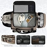 3 en 1 Sac à dos de sac à bandoulière pour hommes femmes 50L Sac de gym & Sac à dos sport avec compartiment de chaussures & Wet Pocket Weekender sac de nuit pour Voyage fitness entraînement Camping, café