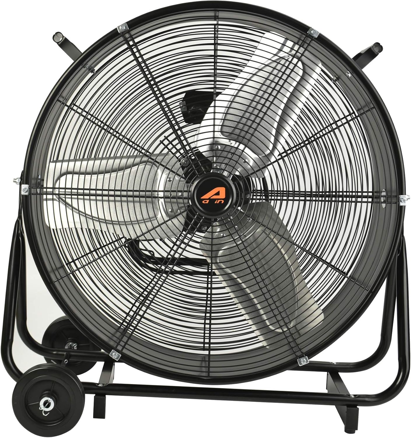 AA011 24-Inch High Velocity Industrial Drum Fan, 7500 CFM Air Circulator for Warehouse, Garage, Workshop and Barn Use,Two-Speed