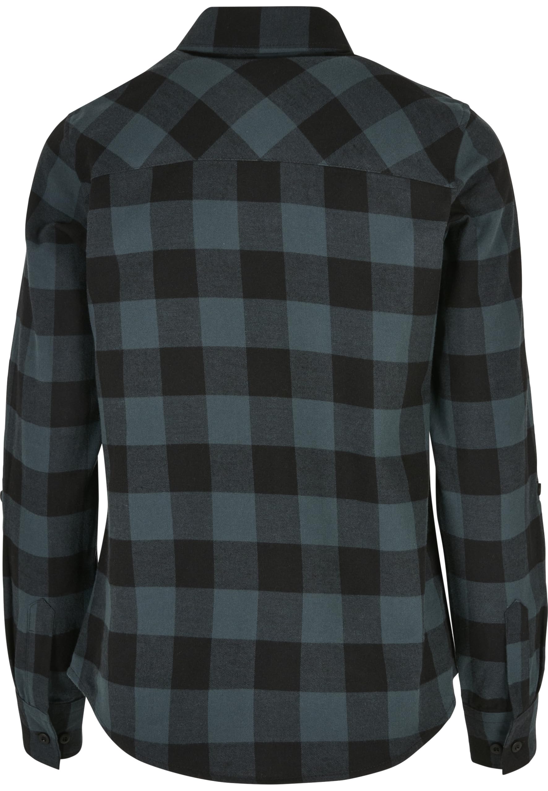 Urban Classics Ladies Turnup Checked Flanell Shirt Koszula Kobiety , Jasper/czarny , M