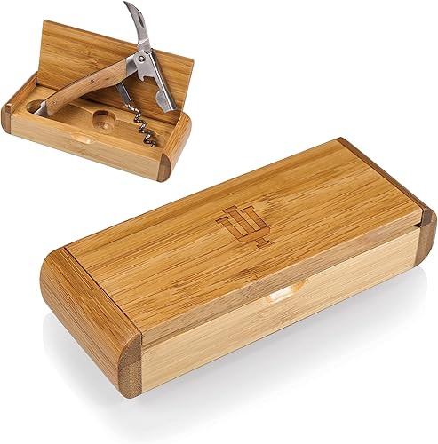 Miniatura 6 de PICNIC TIME NCAA Elan Deluxe - Sacacorchos unisex para adultos en caja de bambú