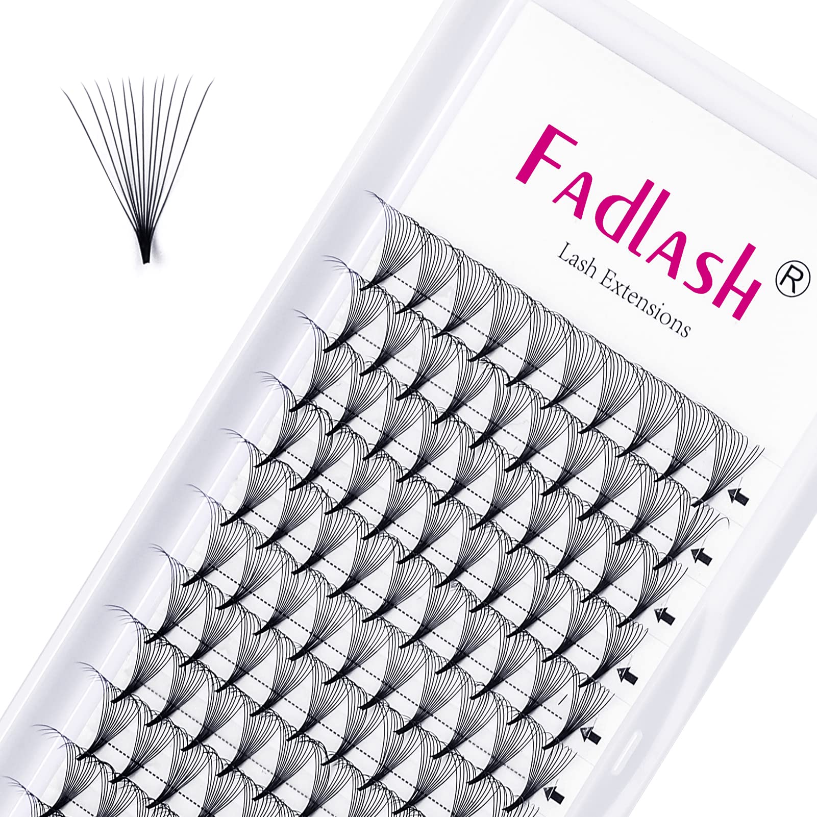 Volumen Ruso 10D 0.07mm C Curl 15mm Prefabricados Extensiones de Pestañas Volume Lashes Extension Ruso Pestañas — view 57