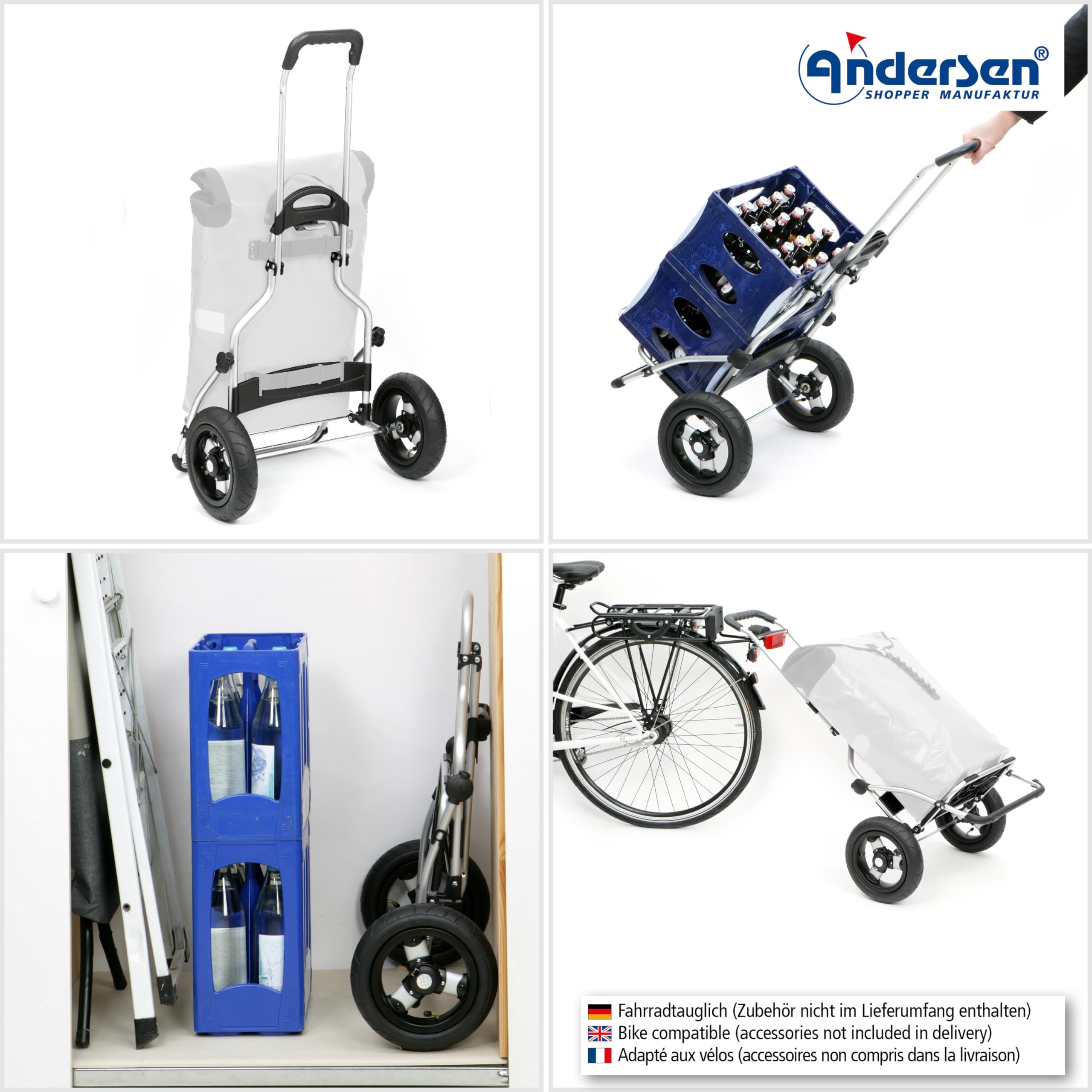 Andersen Einkaufstrolley - klappbar - 61 Liter - mit Kühlfach