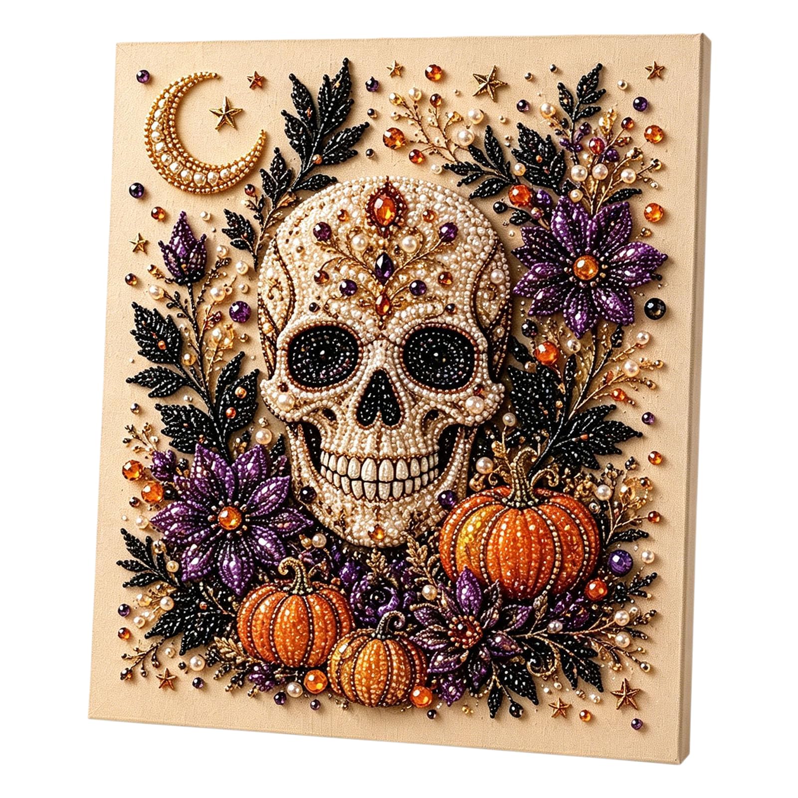 Halloween Pearl Art Kit, Pearl Art Kits for Adults Halloween Ghost DIY Set