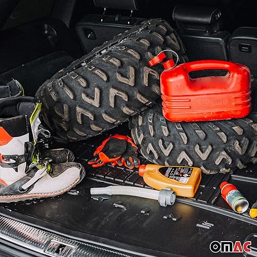 Miniatura 5 de OMAC Alfombrillas prémium para maletero de BMW Serie 5 F10 Sedan 2011-2016 moldeadas en 3D  Goma TPE negra protegida para todo tipo de clima, sin