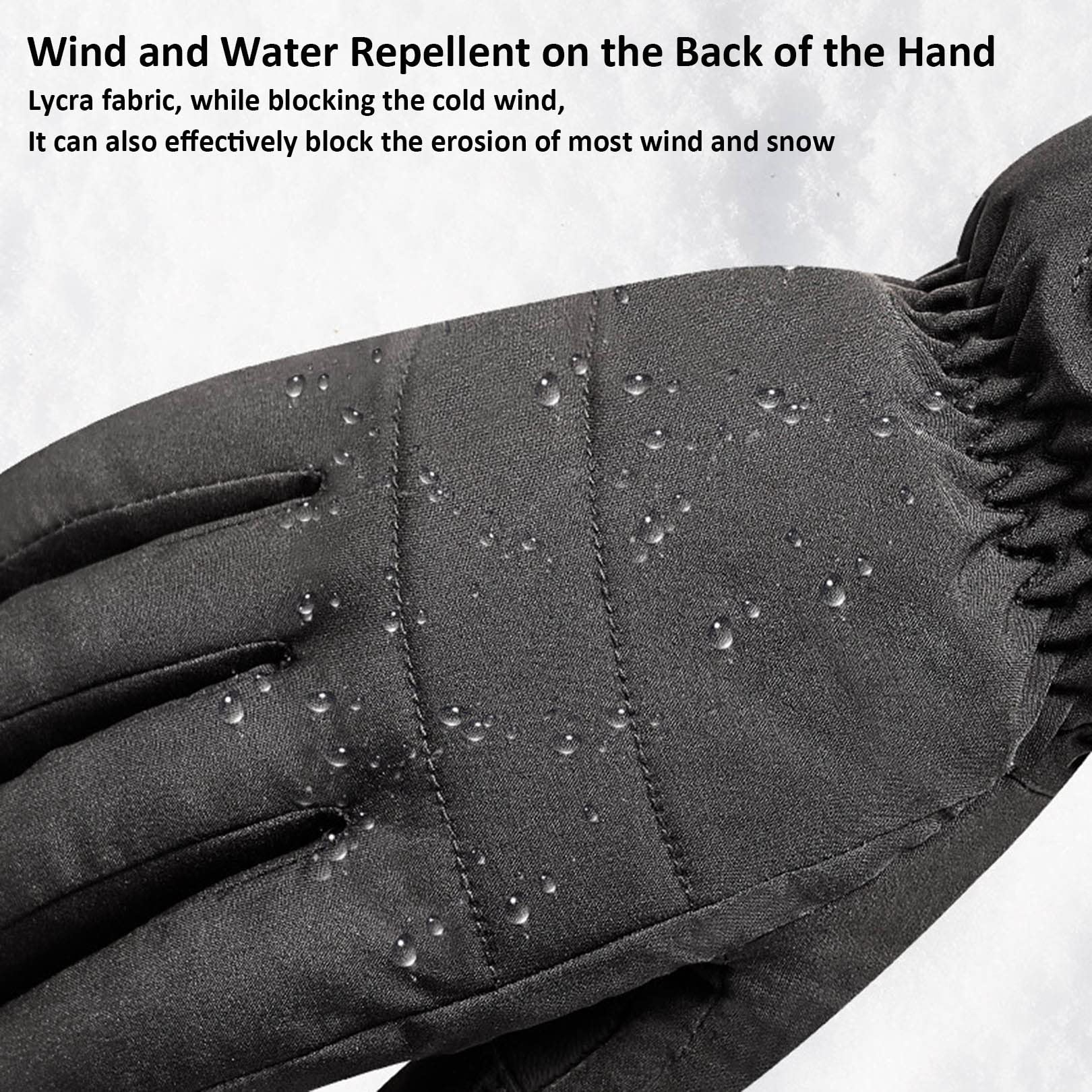 Wodoodporne rękawice narciarskie Rękawiczki z ekranem dotykowym Outdoor Winter Sport Podgrzewane rękawiczki dla mężczyzn Kobiety Akumulatorowa bateria elektryczna Podgrzewana rękawica