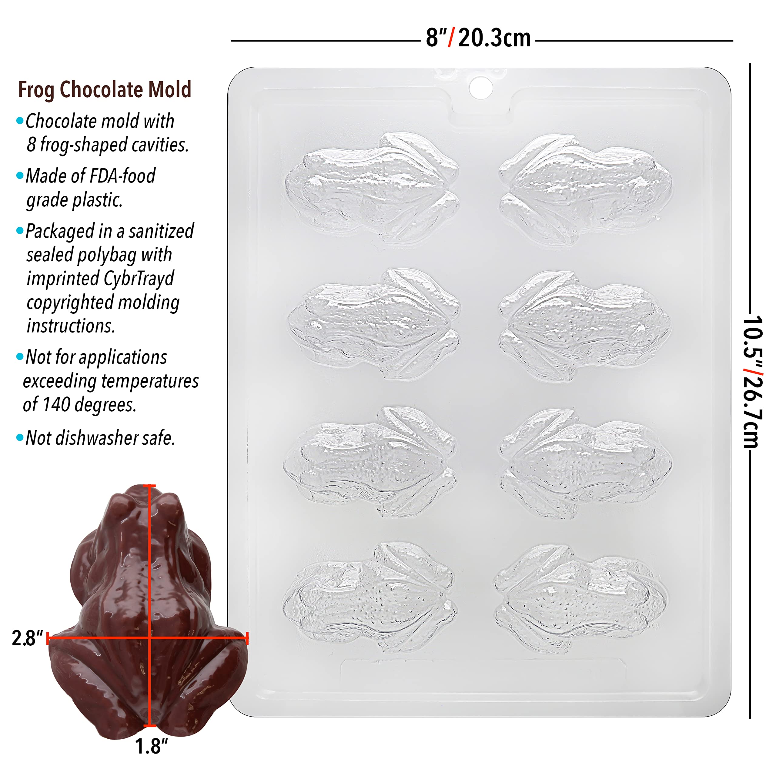 Harry Potter Chocolate Mold Frozen Frogs Silicone Mold, Candy