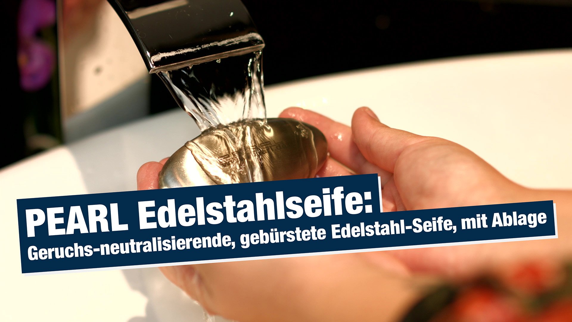 Edelstahlseife: Geruchs-neutralisierende, gebürstete Edelstahl