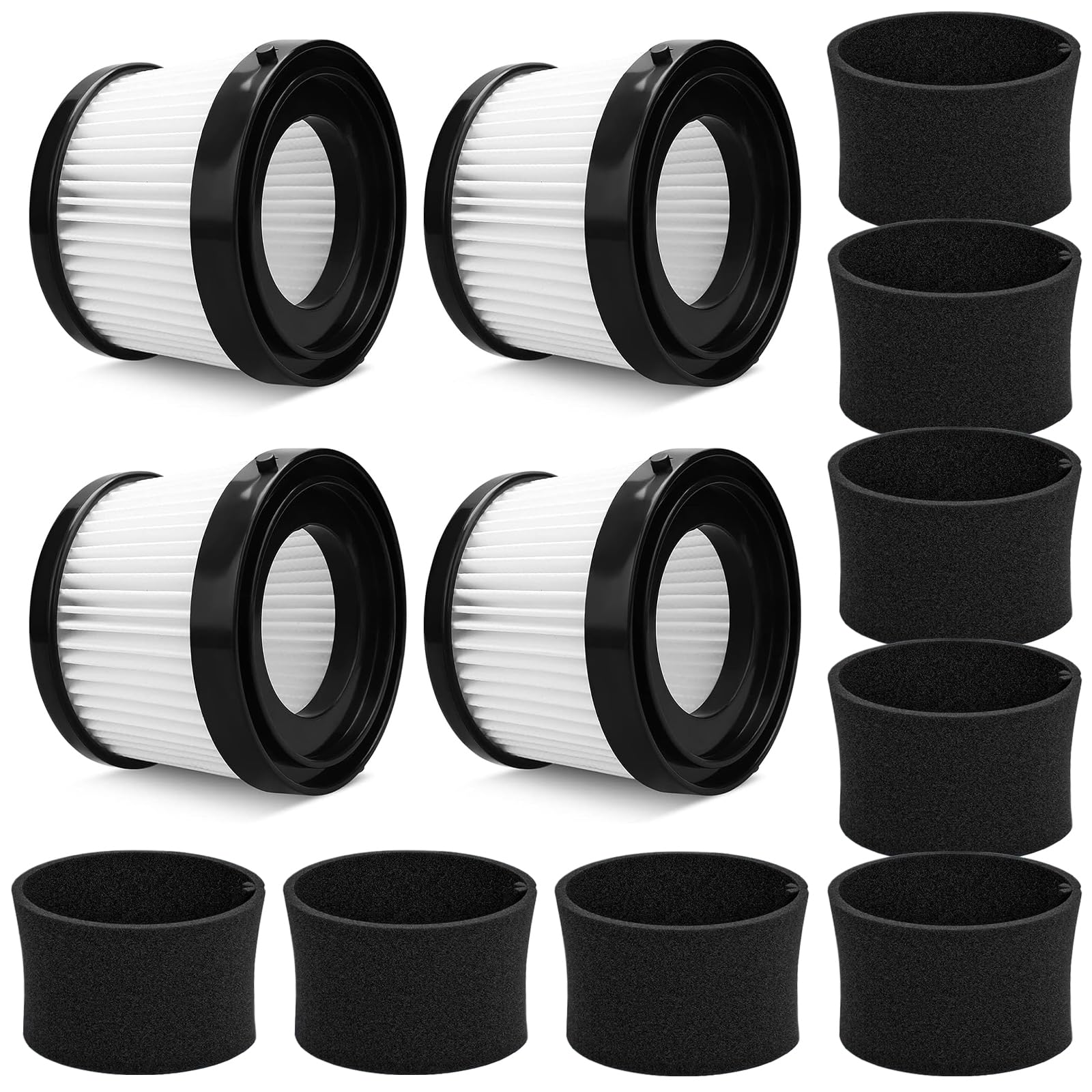 Lot De 4 Filtres HEPA De Rechange Pour Aspirateur DEWALT DCV501HB 20V - Lavables Et Réutilisables