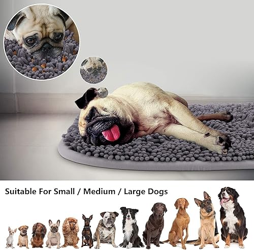 Miniatura 2 de RUNDA Snuffle Mat - Alfombrilla para perros, 17 x 21 pulgadas, juego de alimentación interactivo para el aburrimiento, fomenta las habilidades