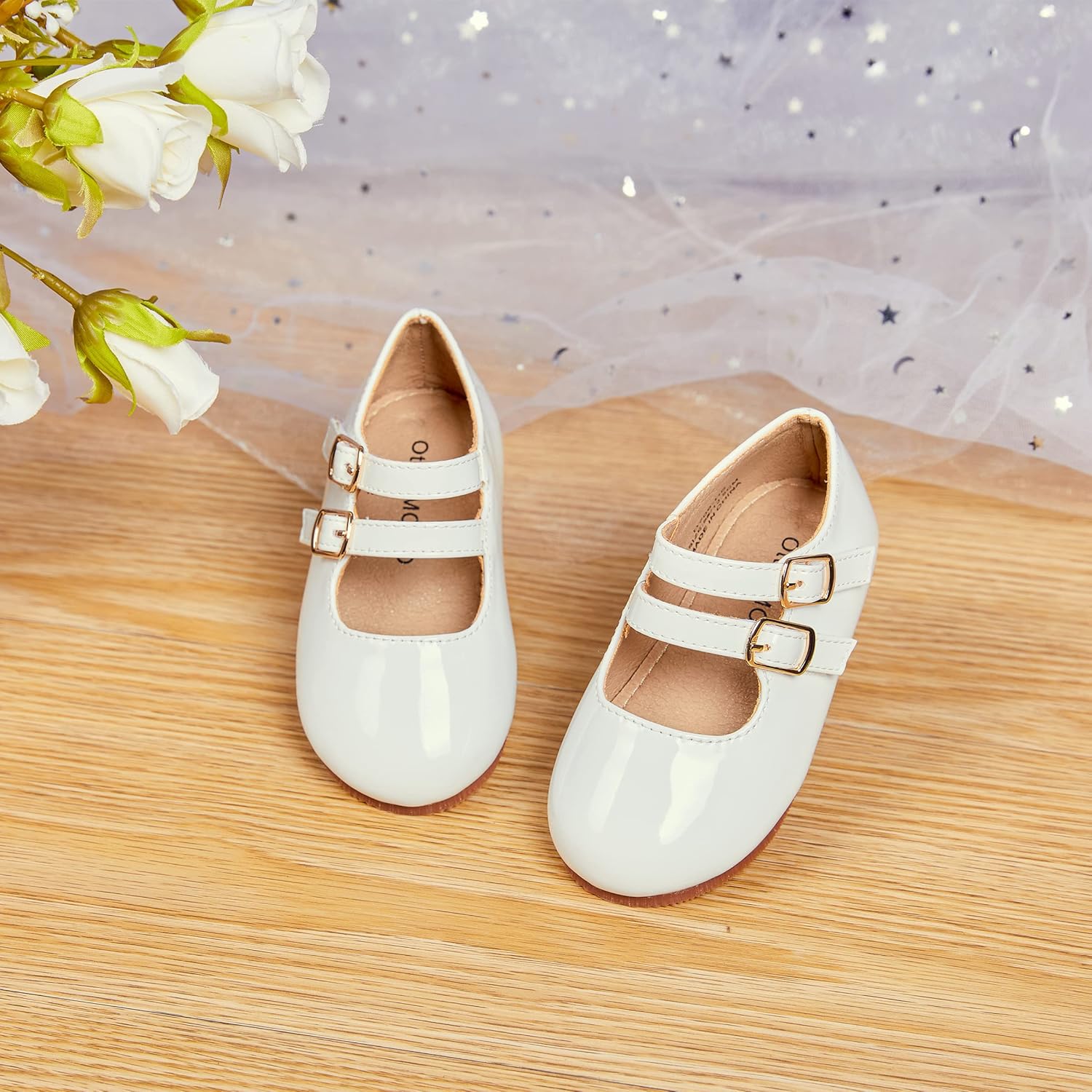 Otter MOMO Toddler/Little Girls Mary Jane Ballerina Flats Shoes Slip-on School Party Dress Shoes - Image 8
