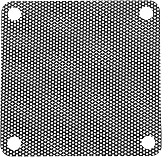 QUARKZMAN 20 filtros de polvo para PC, 60 mm x 60 mm, PVC, para carcasas de ordenador, color negro
