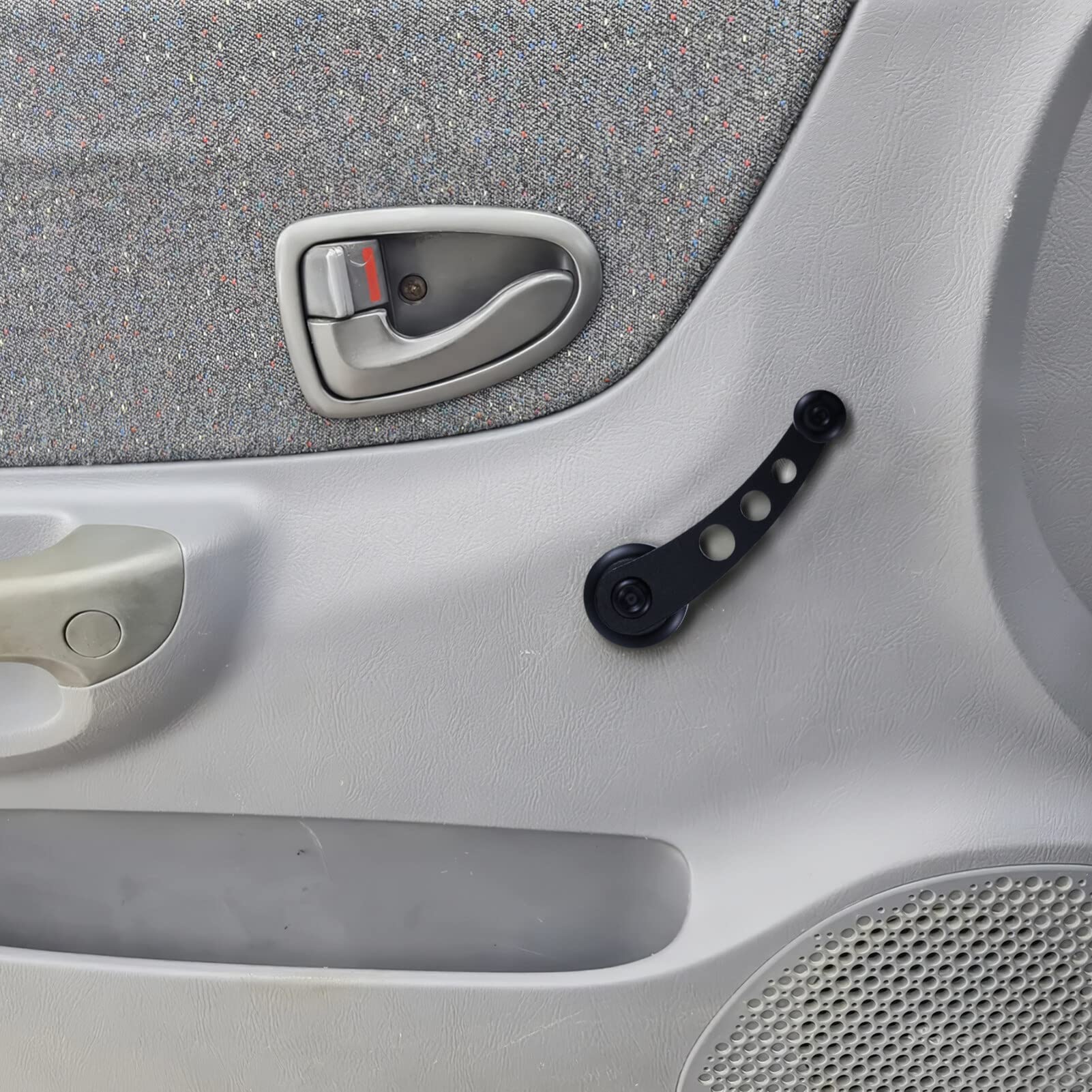 Wakauto, pedivella universale per finestrino auto, manovella in alluminio, manovella per finestrino auto, set per estrattore pedivella, pedivella, pedivelle e leva manuale, colore nero