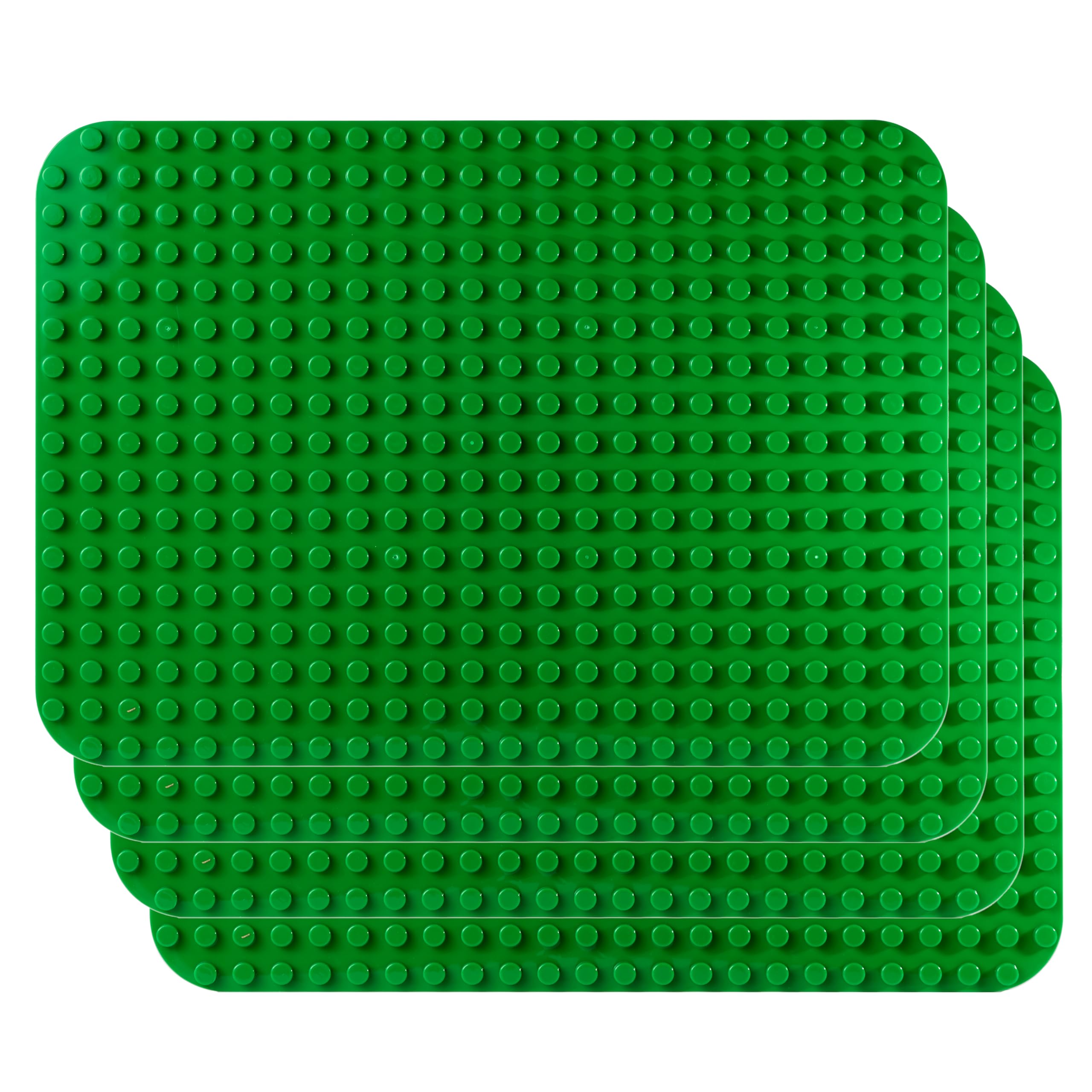 4 Zielony Płyta podstawowa z klocków, 38,1 x 26,7 cm | Twórz solidne konstrukcje z dużymi płytami podstawowymi 38,1 x 26,7 cm kompatybilnymi z większością dużych klocków