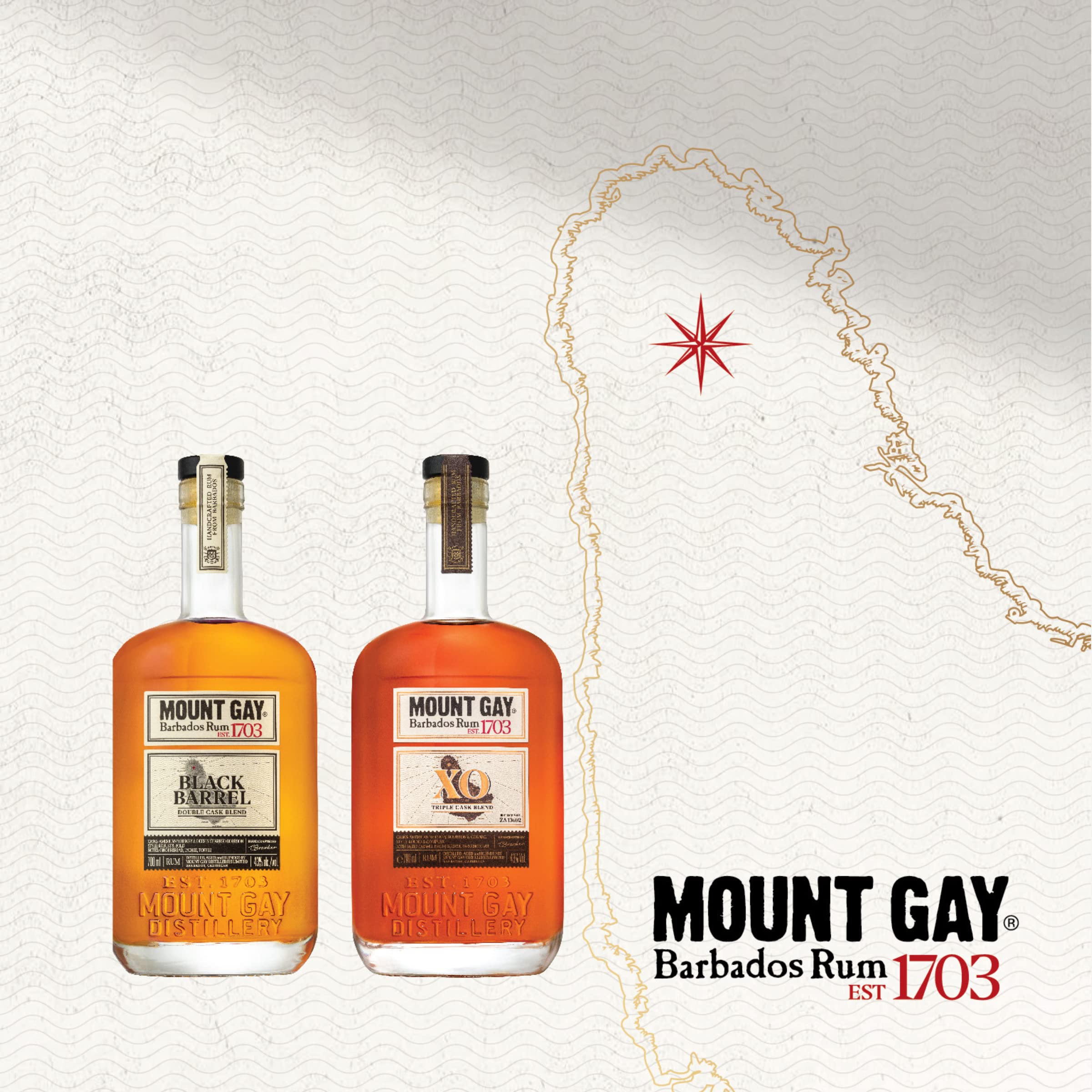 Mount Gay 1703 XO Reserve Cask Rhum, 70 cl