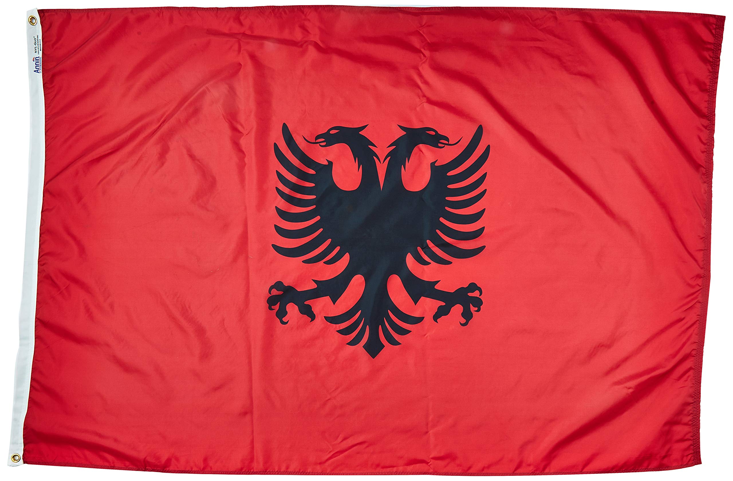 Drapeau albanais Annin Flagmakers pour mât de jardin et célébrations