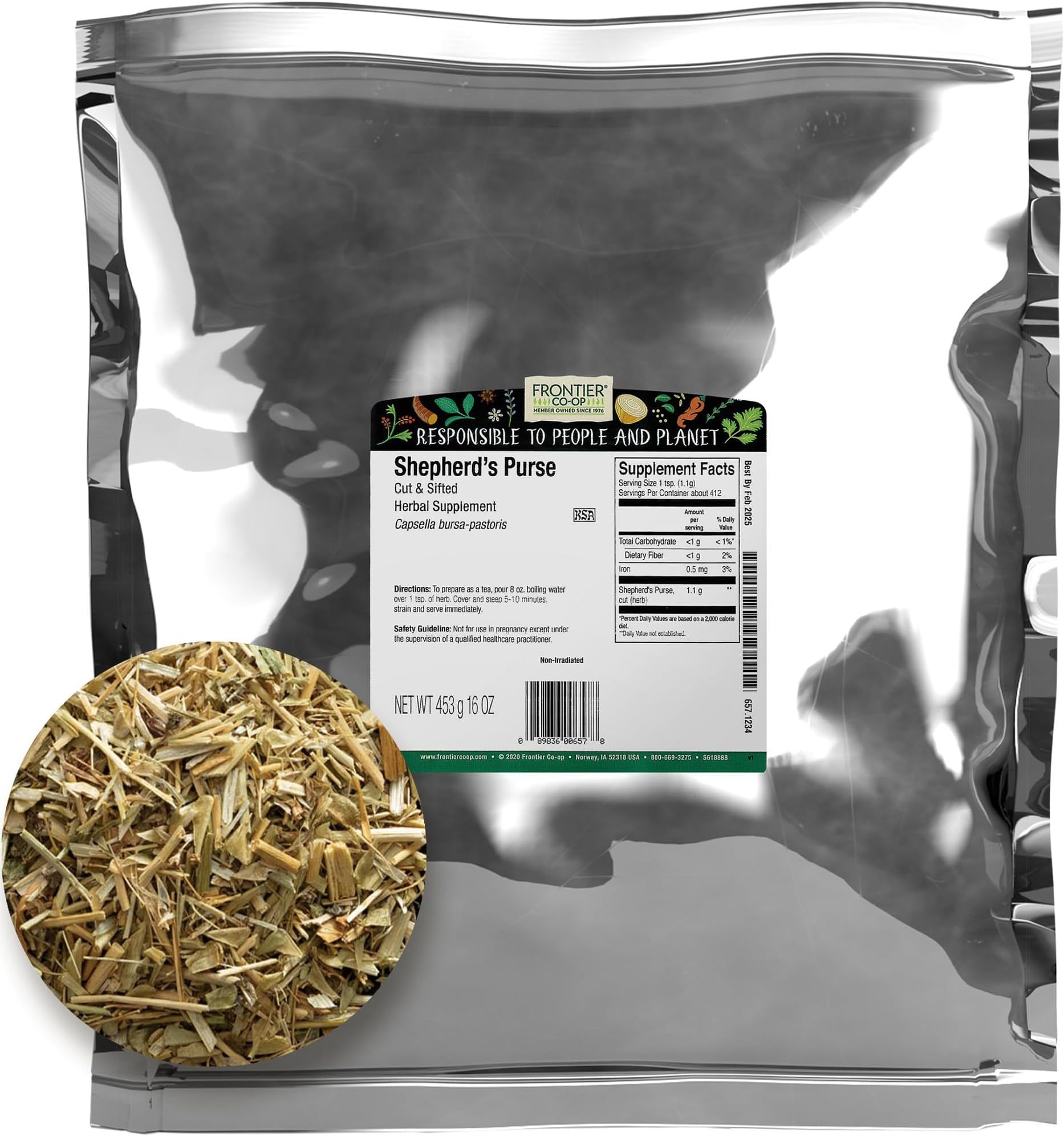 Cut and Sifted Shepherd's Purse Herb 1lb