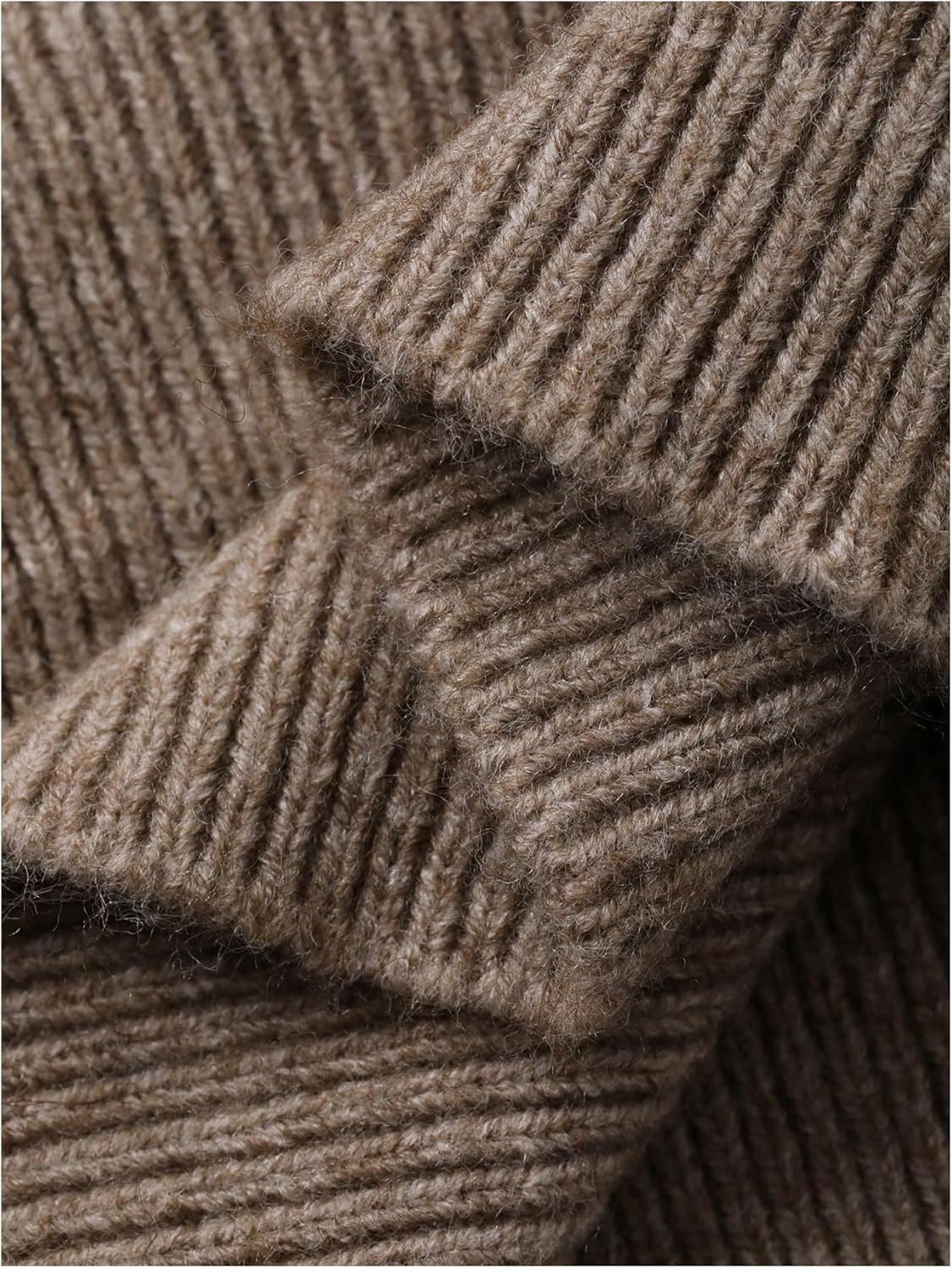 MakeMeChic Women's Wrap V Neck Sweater Long Sleeve Knitted Winter Dressy Pullover Tops - Image 4