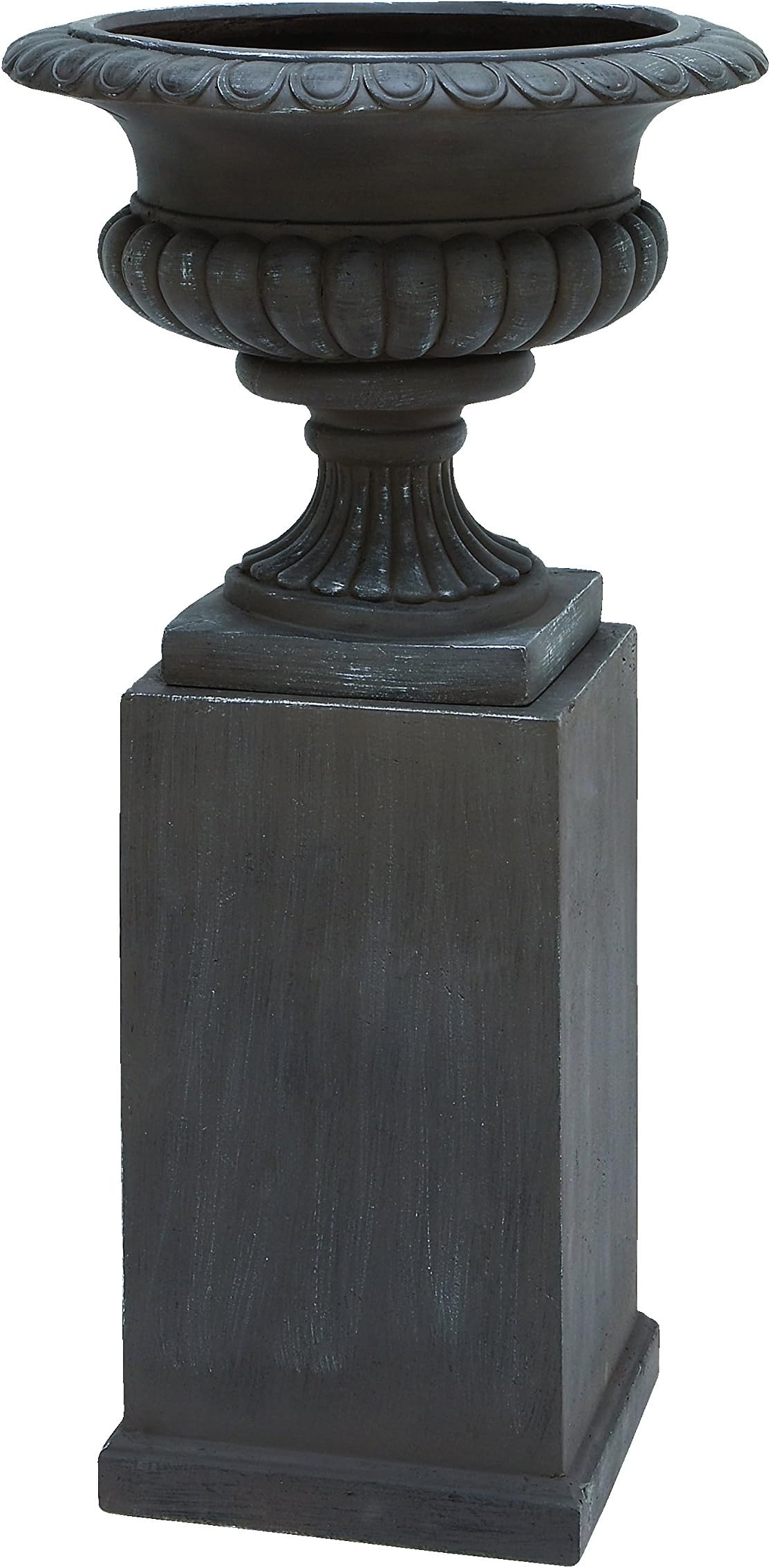 Deco 79 Fiber Stone Urn, 42-Inch by 21-Inch, Set of 2