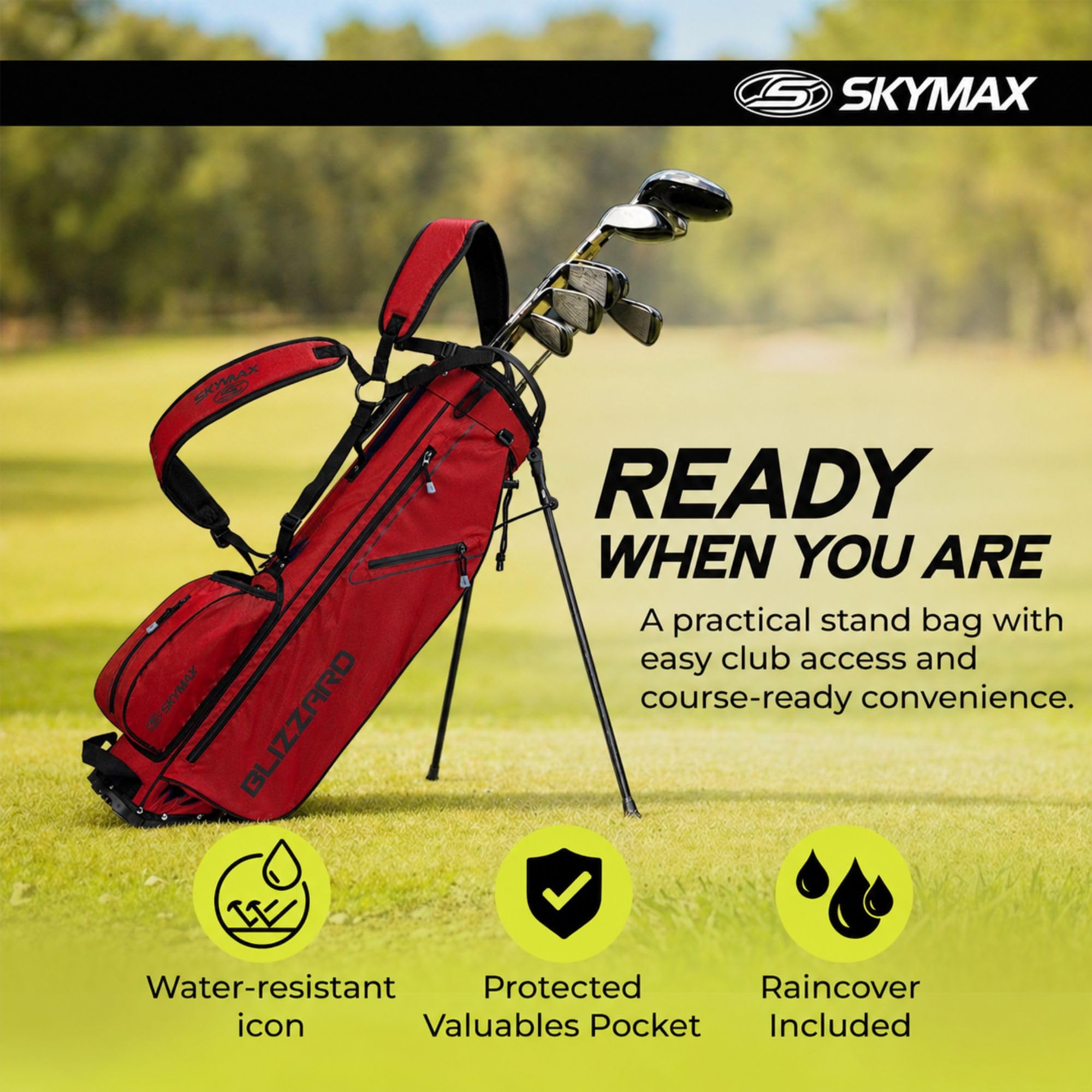 SkyMax Blizzard - Borsa con Supporto Unisex Adulto