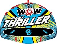 Vista 7 de Wow Sports Thriller Towable Deck Tube for Boating Adults, Tubing Boat Inflatable for Water Sports