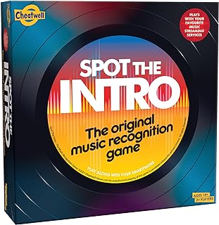 Cheatwell Games Spot the Intro - Music Recognition Quiz Game - From the 60's to the 2010's - Ages 14+