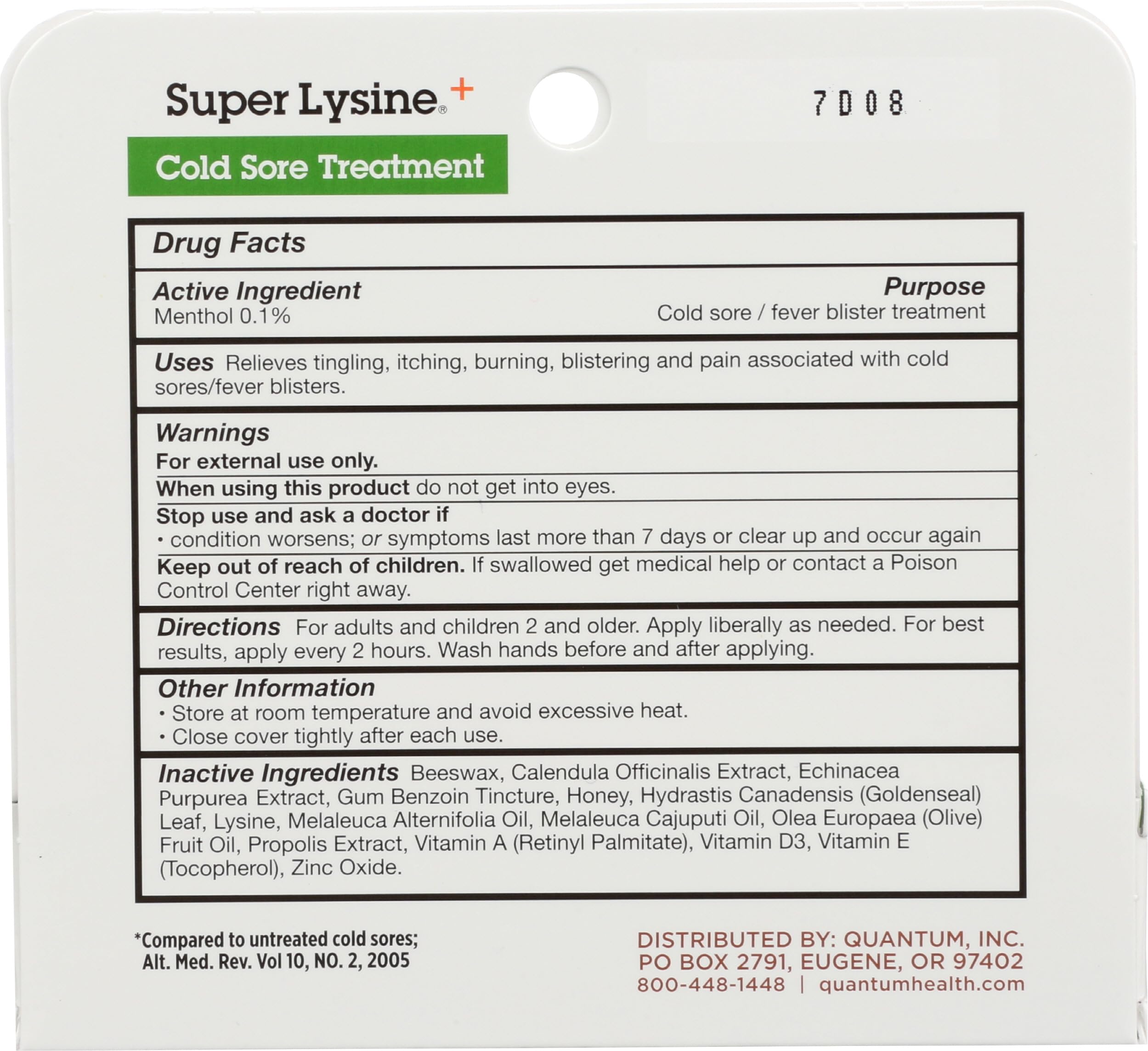 Quantum Health, Lipcare Super Lysine Cream, 0.75 Ounce thumbnail 2