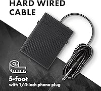 Vista 3 de M-AUDIO SP-1 Pedal de sostenimiento universal para teclados MIDI, pianos digitales, pianos eléctricos y más