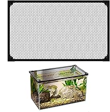 Anti-Jump Net Cover for Aquarium, Anti-Jump Mesh, Aquarium Screen Top Cover Anti-escape Netting, Prevent Fish, Reptiles (50 x 30 cm)