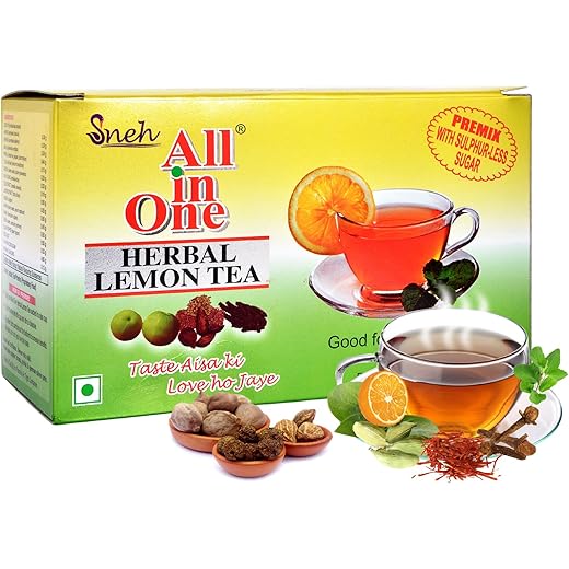 All In One Herbal Lemon Herbal Tea Premix With Sulphur Less