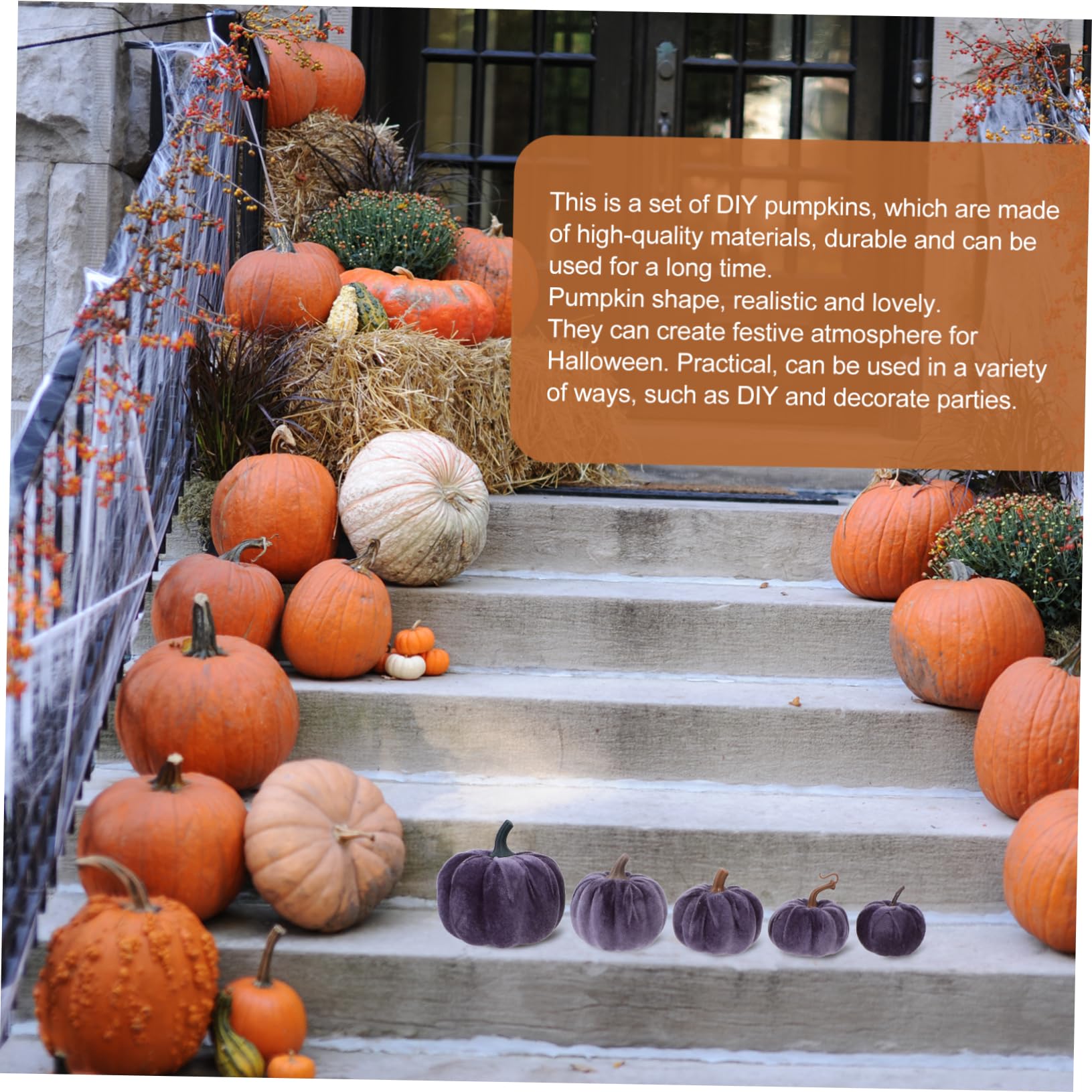 MAGICLULU 15 Pezzi Di Zucca Di Schiuma Di Flanella Decorazione Della Zucca Da Tavolo Zucche Per La Decorazione Ornamento Delle Zucche Del Raccolto Decorazione Di Nozze Zucche Fai Da