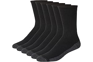 Men's Max Cushioned Crew Socks: Experience All-Day Comfort